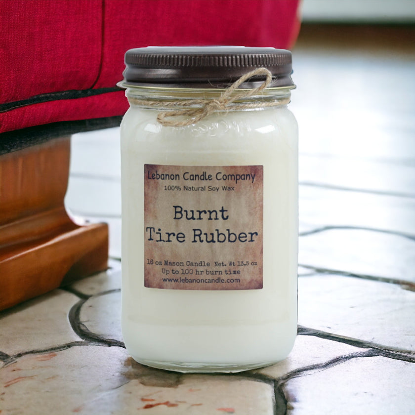 Burnt Tire Rubber Candle