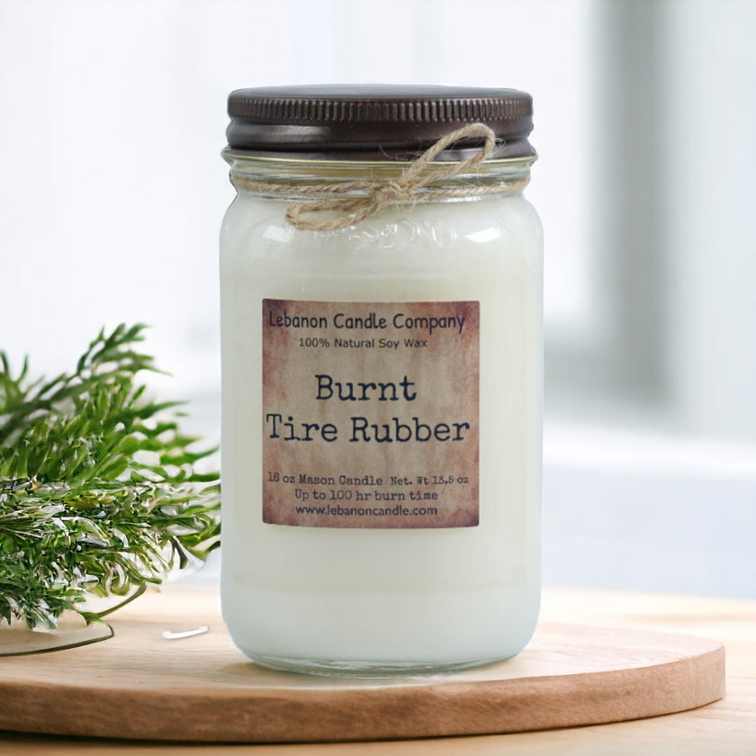 Burnt Tire Rubber Candle