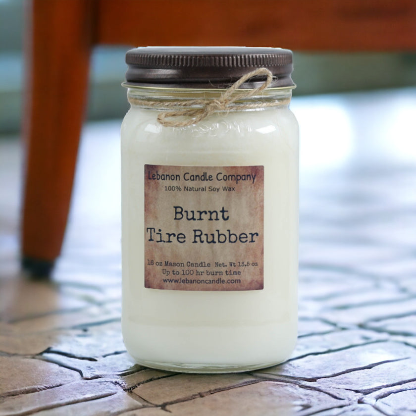 Burnt Tire Rubber Candle