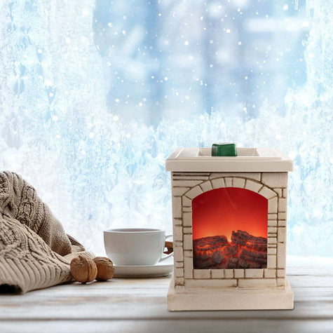 Stacked Stone Fireplace Fragrance & Wax Electric Warmer