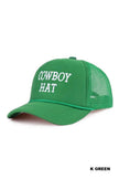 The Cowboy Hat Baseball Mesh Cap