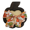 Pumpkin Wooden Dough Bowl Candle