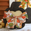 Pumpkin Wooden Dough Bowl Candle