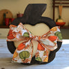 Pumpkin Wooden Dough Bowl Candle