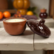 Acorn Glass Glazed Trinket Candle