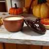 Acorn Glass Glazed Trinket Candle