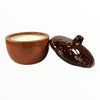 Acorn Glass Glazed Trinket Candle