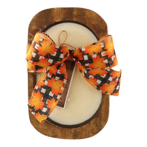 Vanilla Pumpkin Marshmallow Scented Fall Dough Bowl Candle