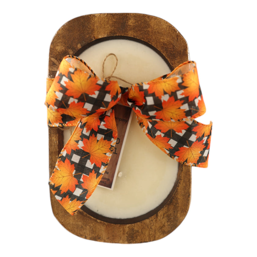 Apple Cider Donut Scented Fall Dough Bowl Candle