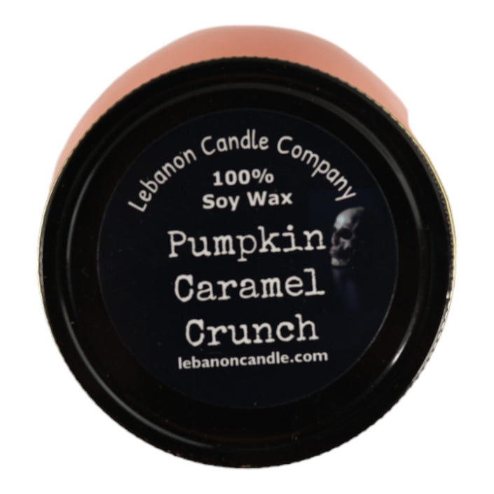 Pumpkin Caramel Crunch Scented Skull Candle