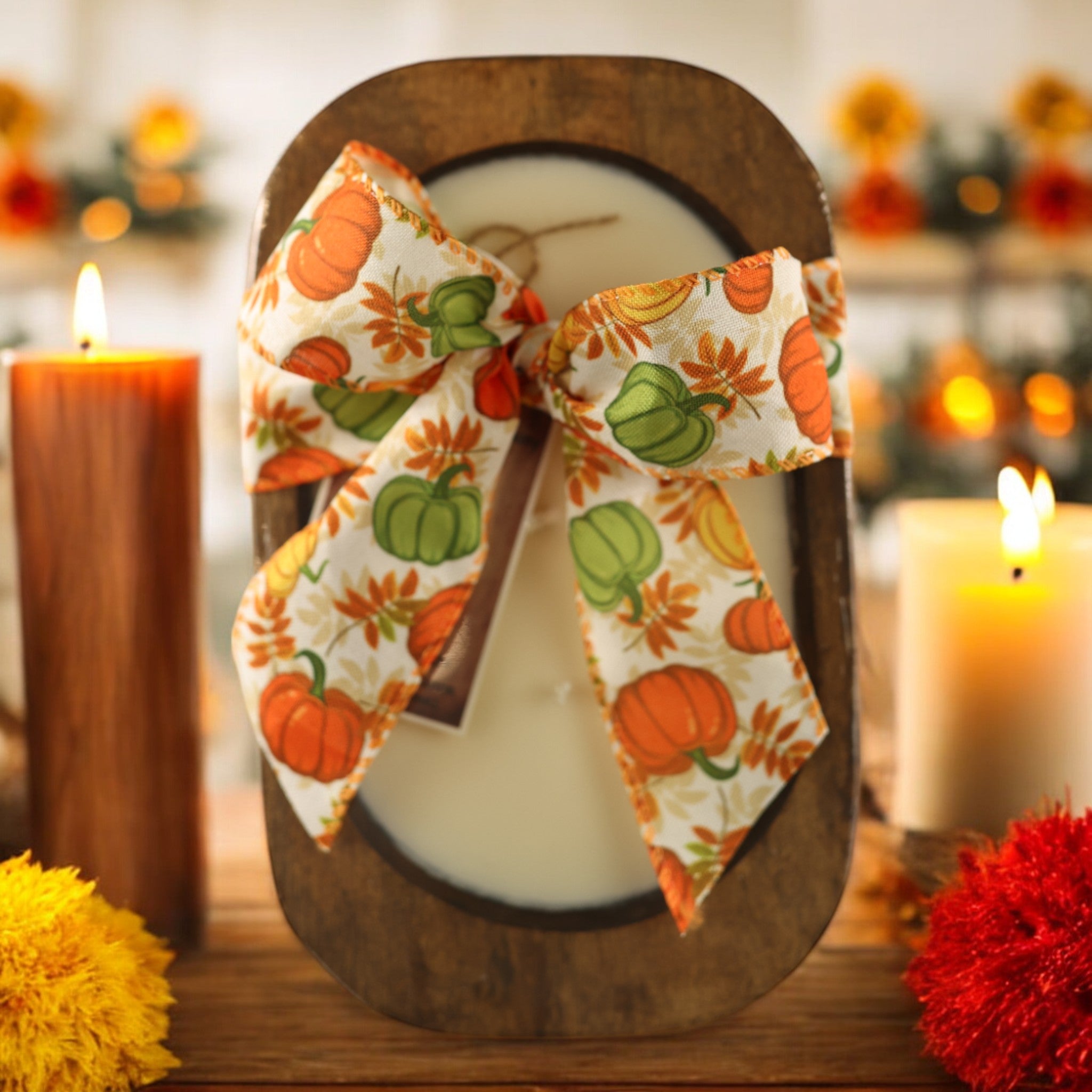 Cinnamon Sticks Scented Fall  Dough Bowl Candle