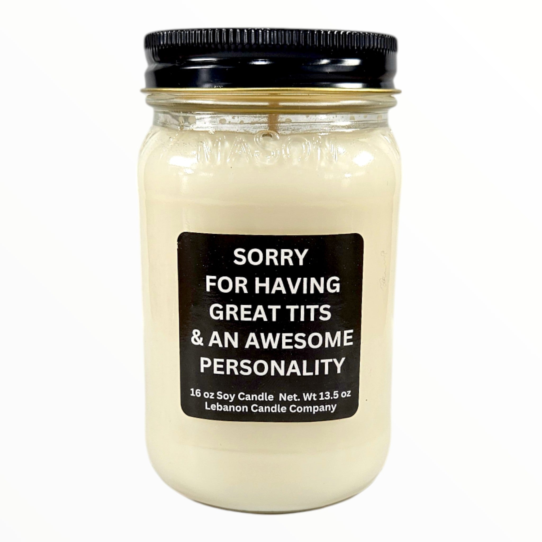 Funny Sorry For Having Great Tits Candle