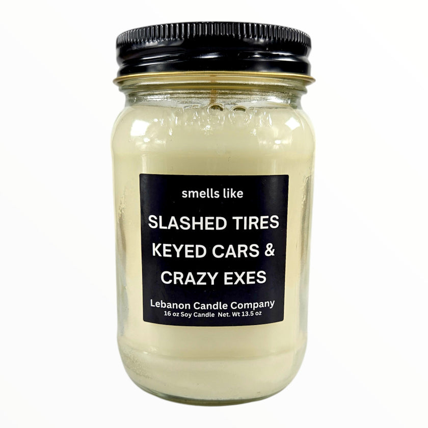 Funny Crazy Exes Candle