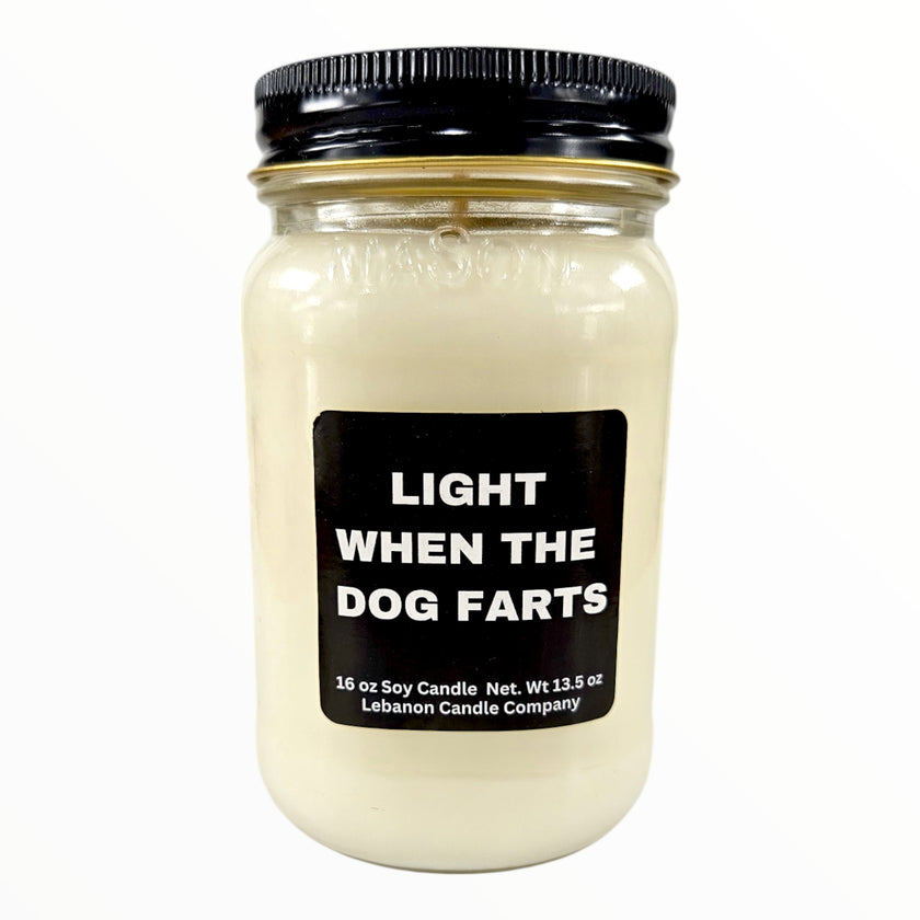 Funny Light When The Dog Farts Candle