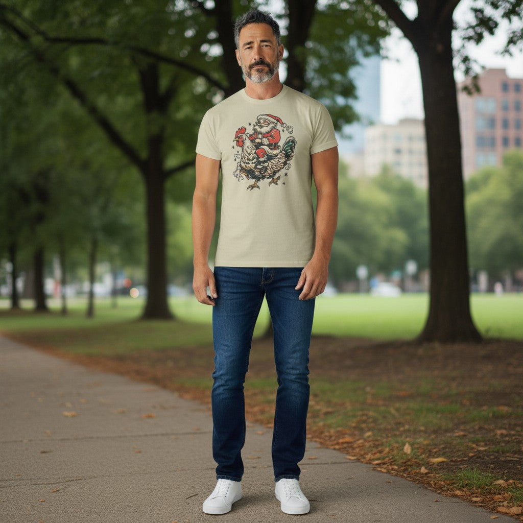 Santa’s Big Cock-a-Doodle-Doo Tee