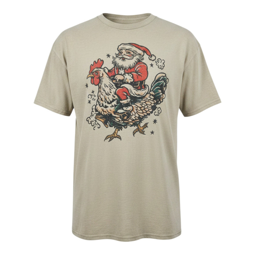 Santa’s Big Cock-a-Doodle-Doo Tee