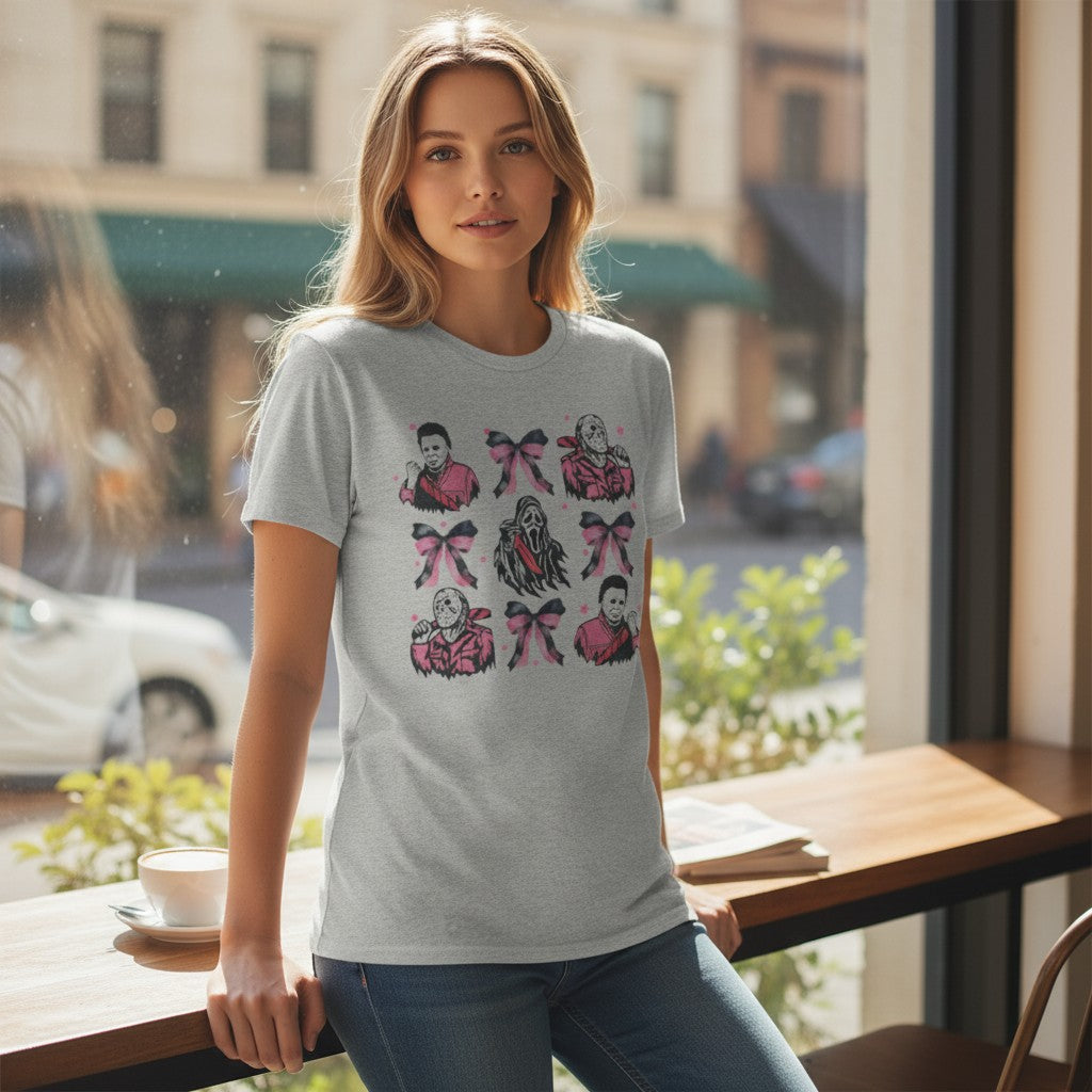 Pink Bows and Slasher Foes Tee