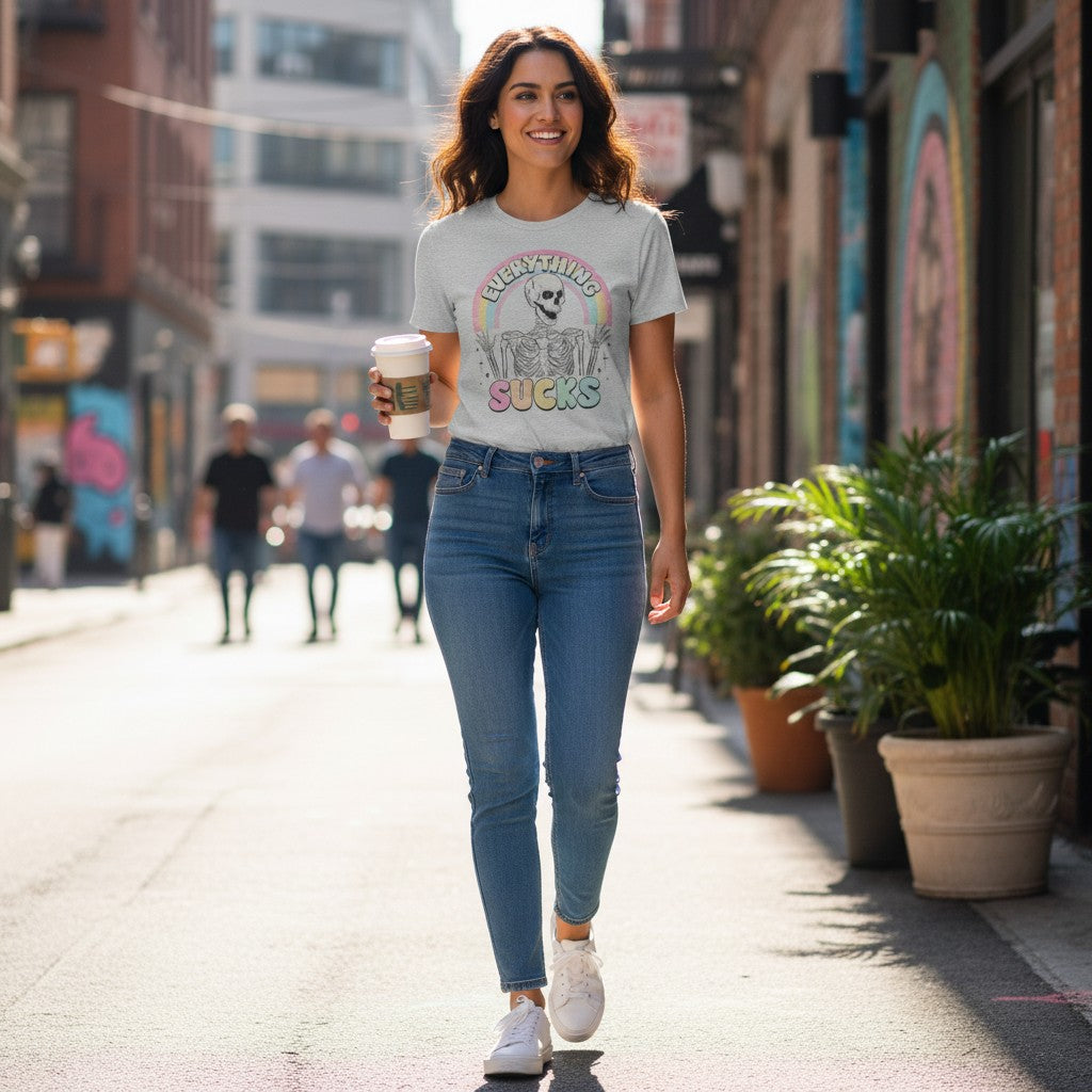 Everything Sucks Skeleton Tee