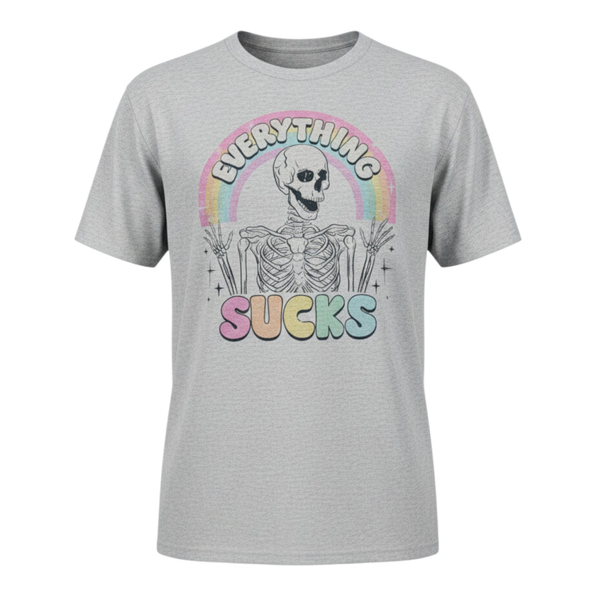 Everything Sucks Skeleton Tee