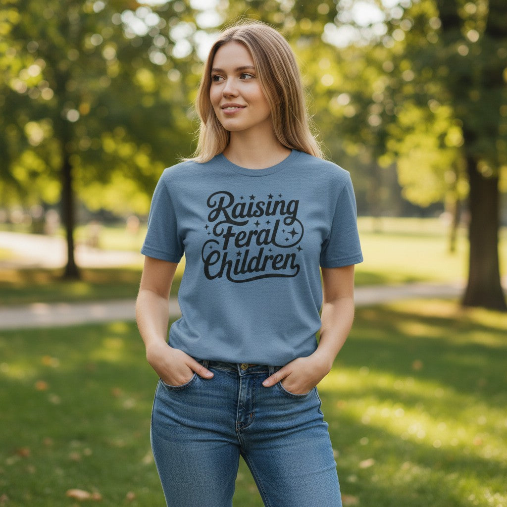 Raising Feral Children Graphic  Graphic Tee