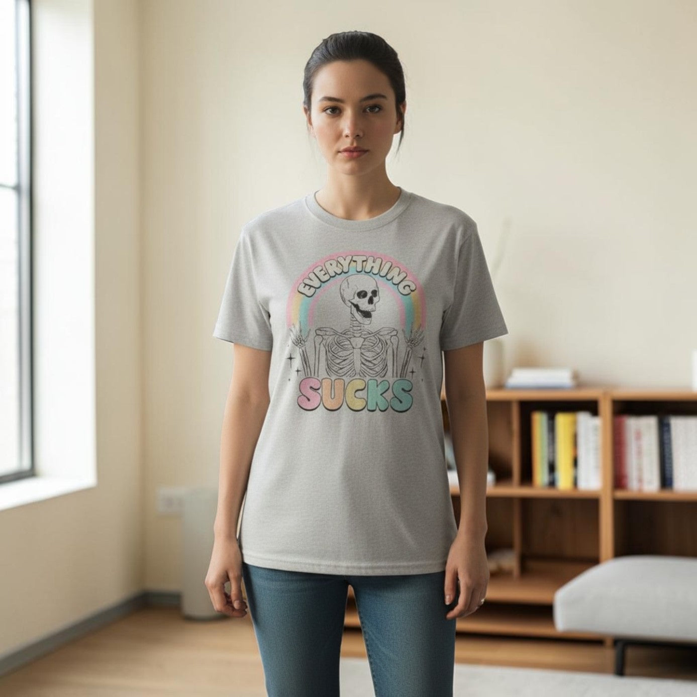 Everything Sucks Skeleton Tee