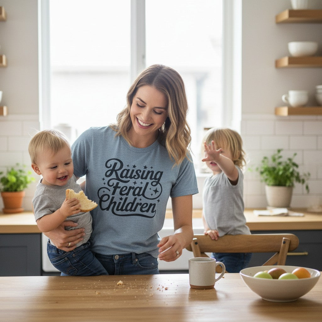 Raising Feral Children Graphic  Graphic Tee