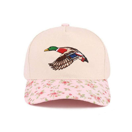 Mallard Two-Tone Cotton Floral Hat
