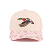 Mallard Two-Tone Cotton Floral Hat