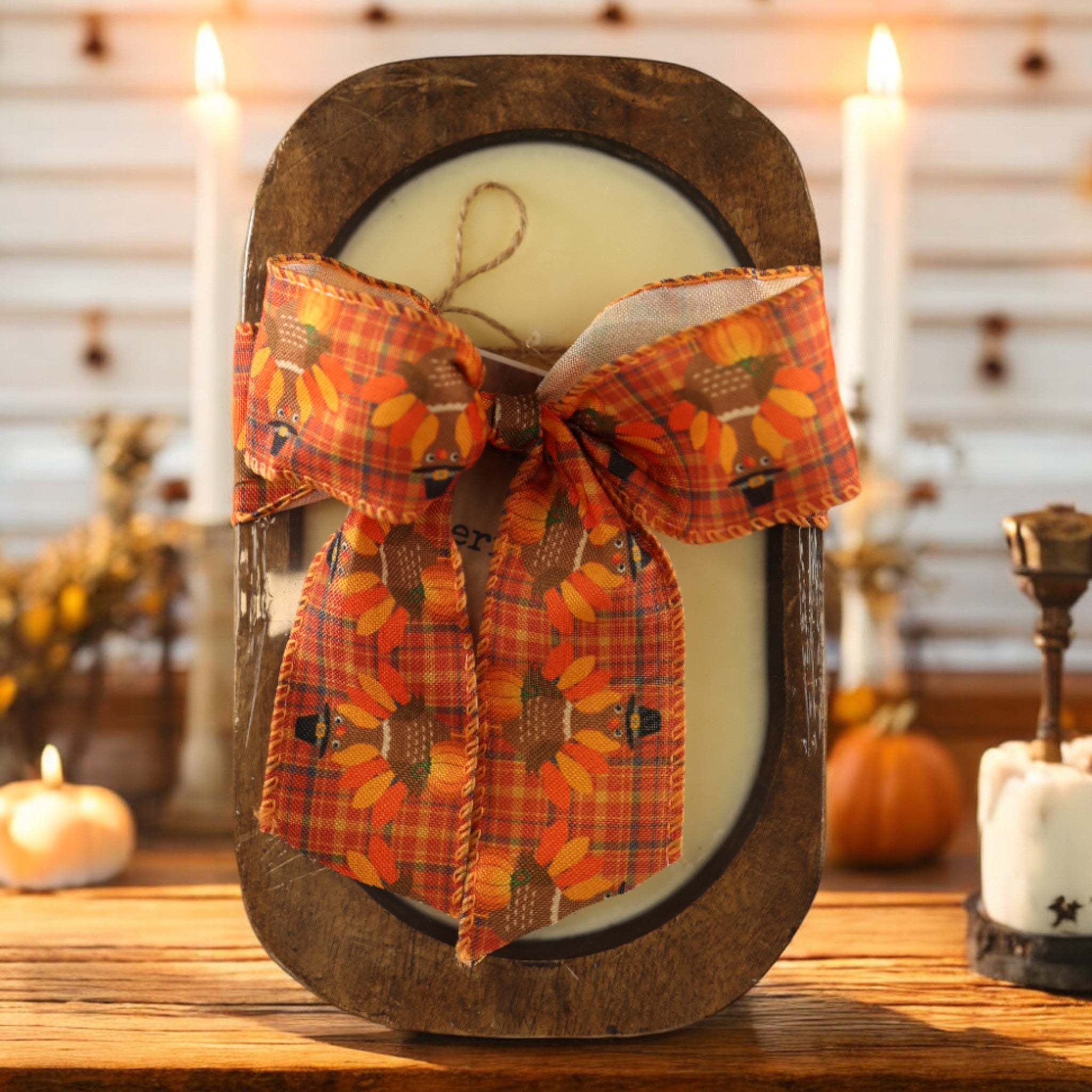 Cinnamon Sticks Scented Fall  Dough Bowl Candle