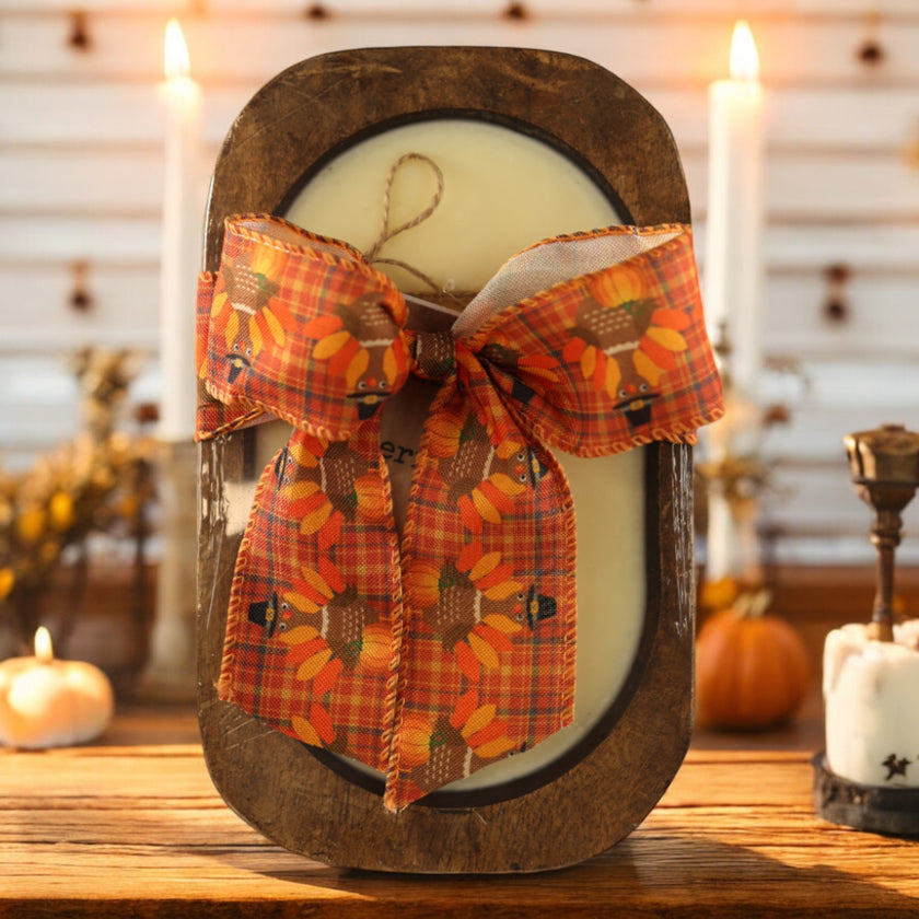 Cinnamon Sticks Scented Fall  Dough Bowl Candle