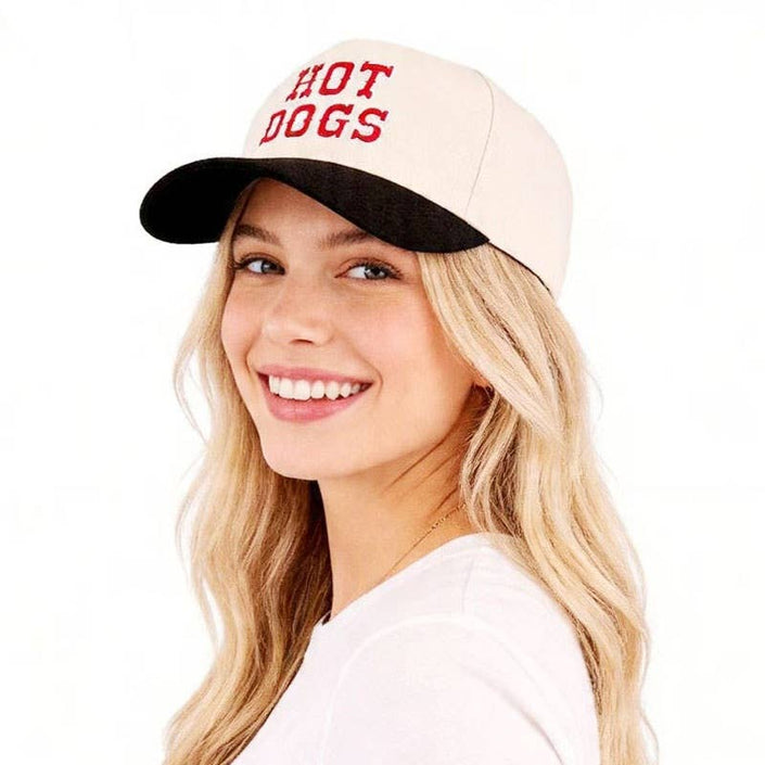 Hot Dogs Two-Tone Cotton Hat