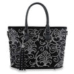 Sparkling Black Layered Rhinestone Handbag