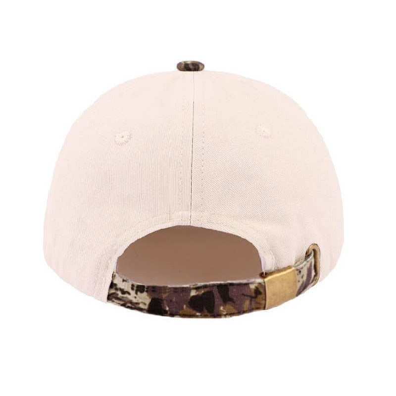 Happy Camper Two-Tone Cotton Hat