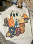 Vintage Halloween Patchwork Ghost Tee