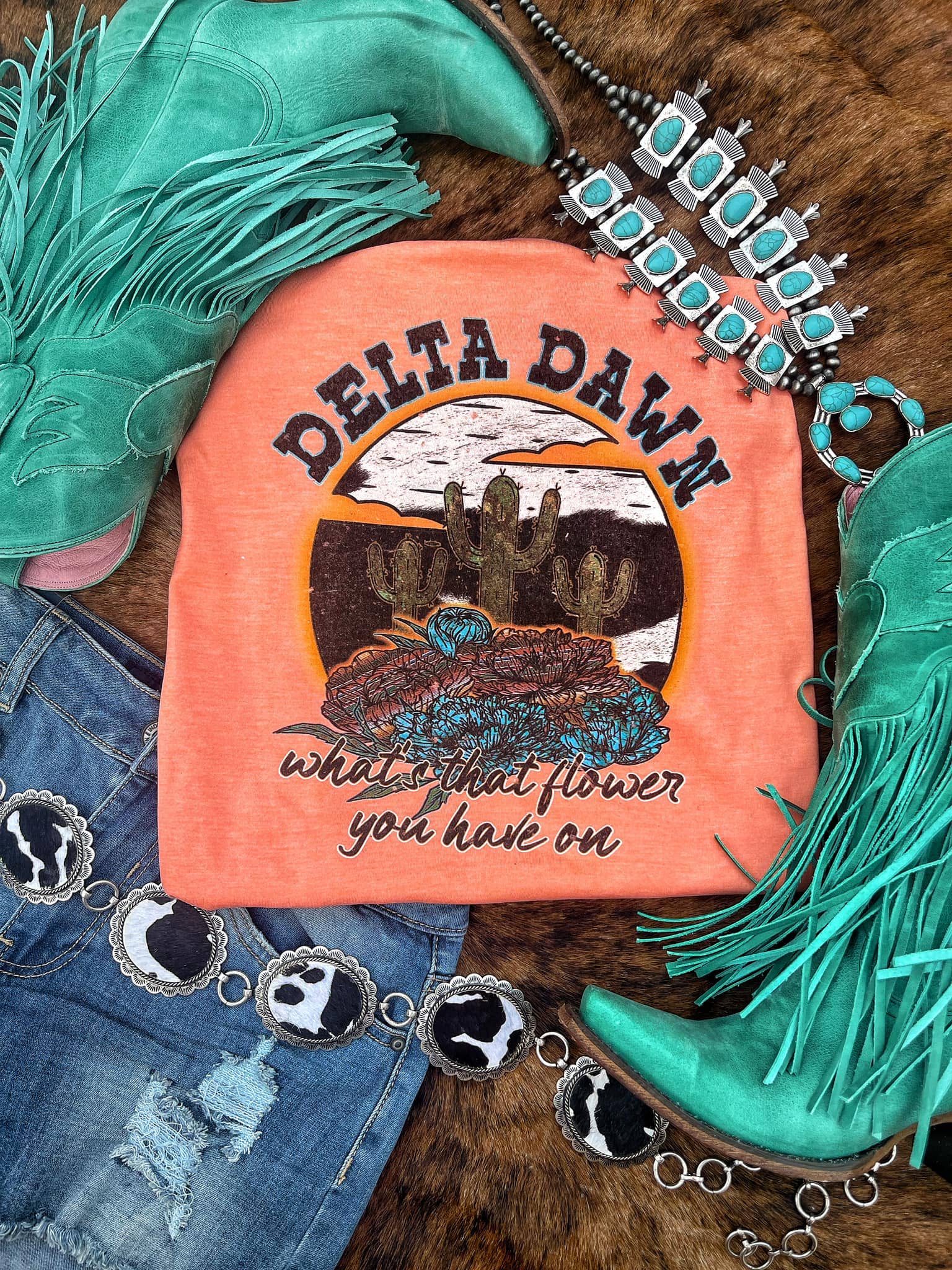 Delta Dawn Western Graphic Tee