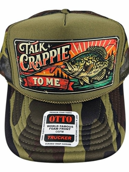 Talk Crappie To Me Trucker Hat