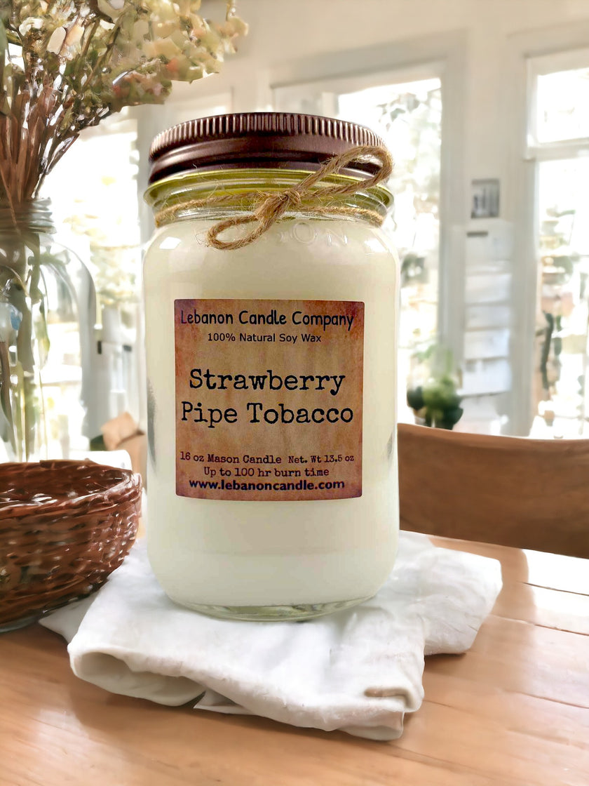 Strawberry Pipe Tobacco Candle