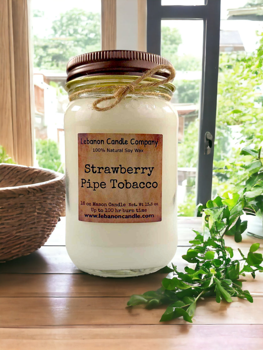 Strawberry Pipe Tobacco Candle