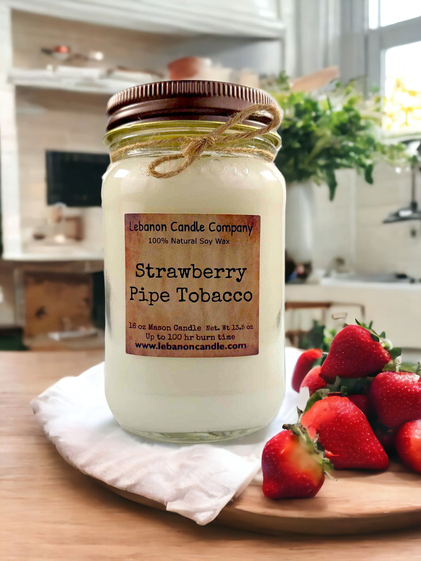 Strawberry Pipe Tobacco Candle