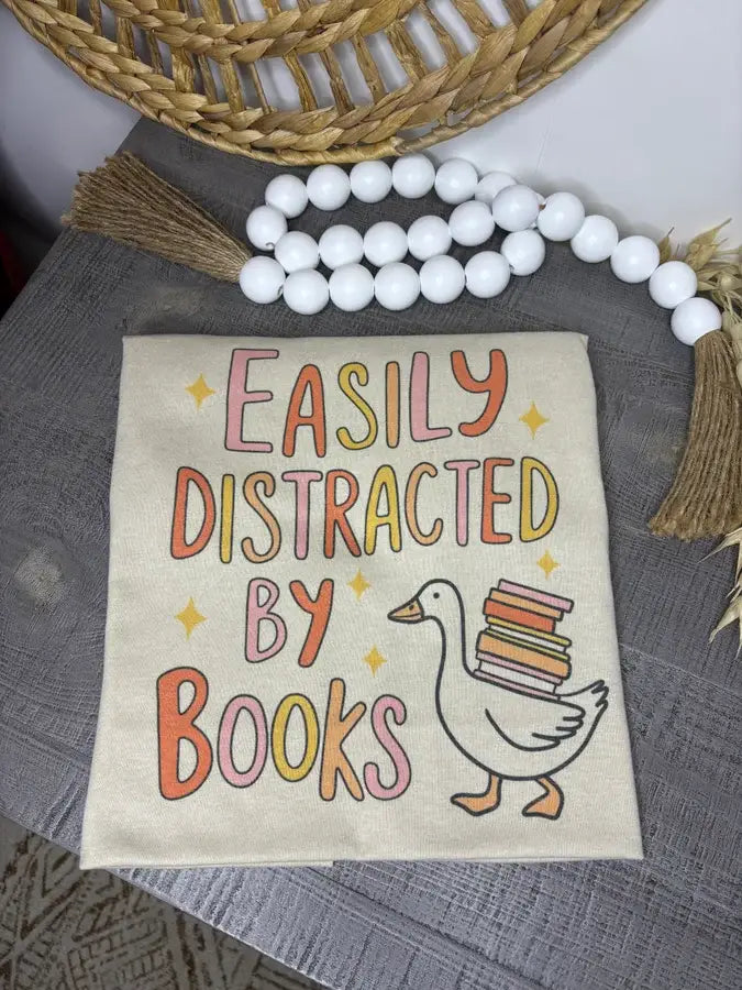 Easily Distracted by Books Tee