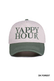 Yappy Hour Two-Tone Canvas Cotton Cap
