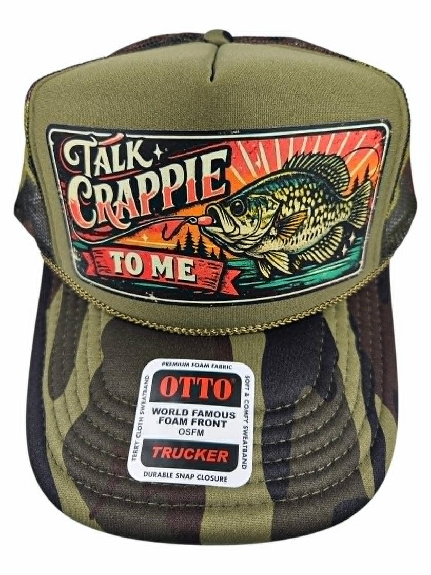 Talk Crappie To Me Trucker Hat