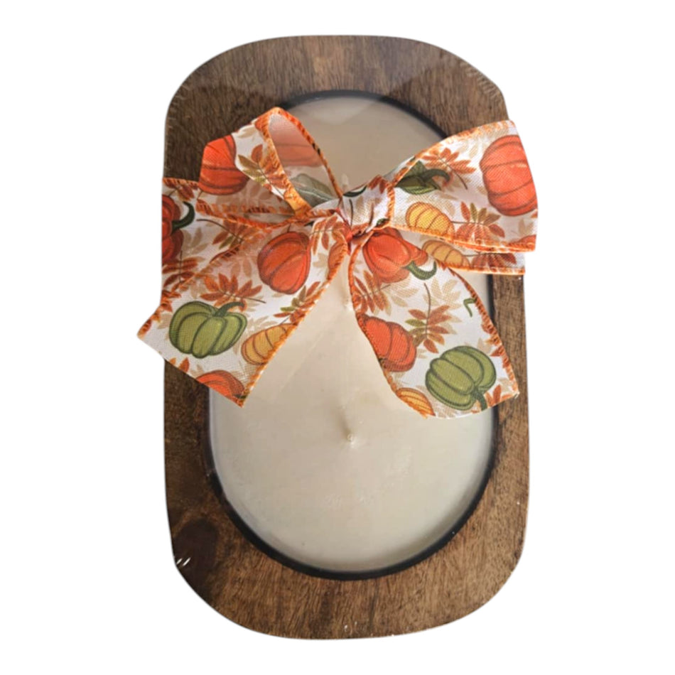 Apple Cider Donut Scented Fall Dough Bowl Candle
