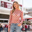 The Tailgate Checkered Mesh Top