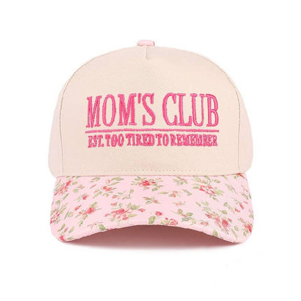 Mom's Club Two-Tone Canvas Cotton Cap