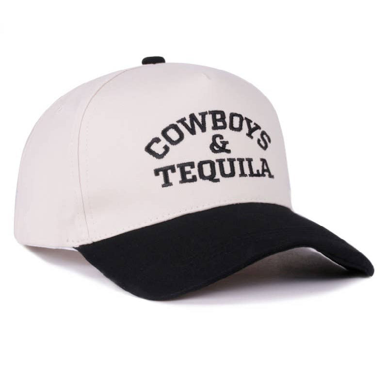 Cowboys & Tequila Two-Tone Canvas Cotton Cap