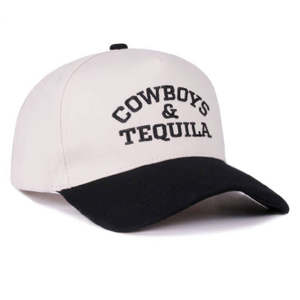 Cowboys & Tequila Two-Tone Canvas Cotton Cap