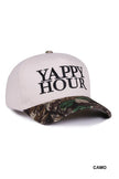 Yappy Hour Two-Tone Canvas Cotton Cap