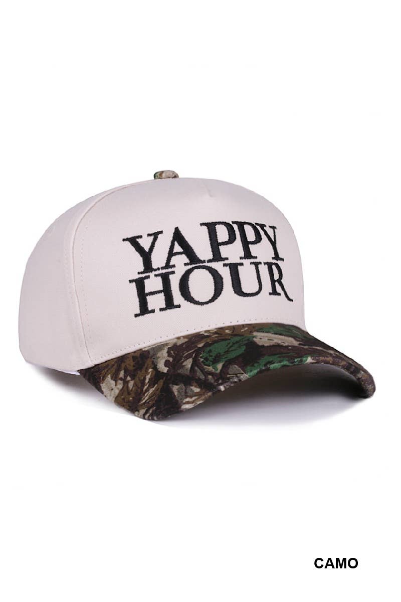Yappy Hour Two-Tone Canvas Cotton Cap