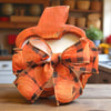 Pumpkin Wooden Dough Bowl Candle